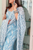 Women Indigo Blue Sleeveless A Line Kurta Set with Dupatta