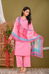 Blush Rosy Pink Solid Kurta Set